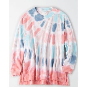 American Eagle tie dye Summer Fleece sweatshirt